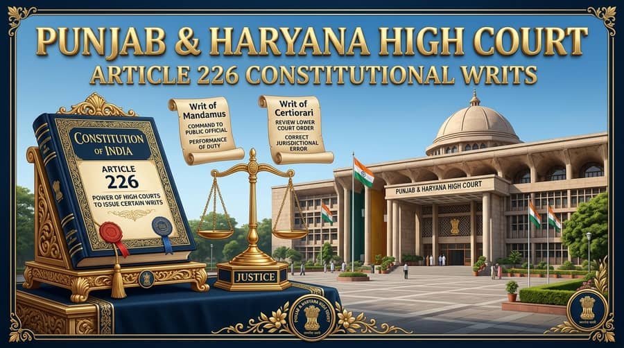 Top Rated High Court Advocate Chandigarh Article 226 Constitutional Civil Writ Petition Mandamus Certiorari Specialist Lawyer
